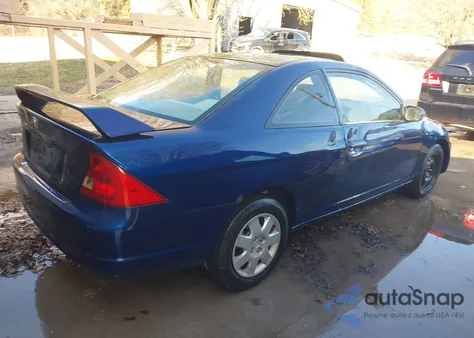 2001 Honda Civic Ex из США, поврежденный, VIN 1HGEM21931L073657